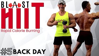BLAST Rapid Calorie Burning HIIT Workout with Dumbbells #5 By Coach Ali screenshot 4