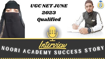 UGC NET June 2023 Qualified Student: Heena Khan || Noori Academy