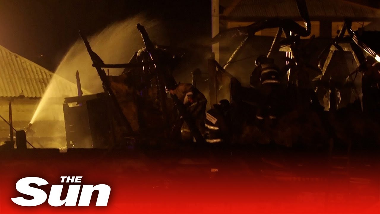 Siberian home destroyed in fireball as Russian fighter jet crashes into it