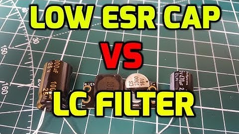 Low ESR Capacitor vs LC Filter // Drone FPV Noise Fix