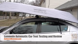 Lanmodo Automatic Car Tent‎ Winter Test and Review