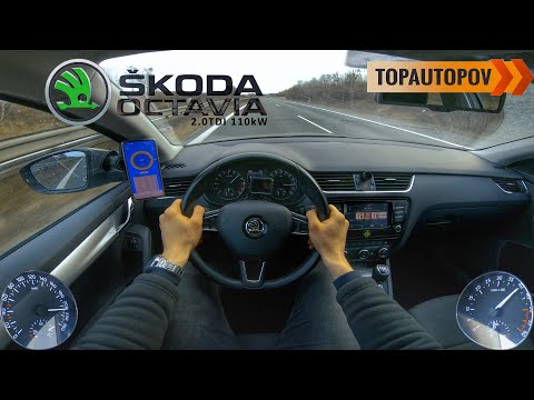 Skoda Octavia mk3 2.0TDI 110kW |72| 4K TEST DRIVE POV - ACCELERATION, EXHAUST, ENGINE, BRAKING