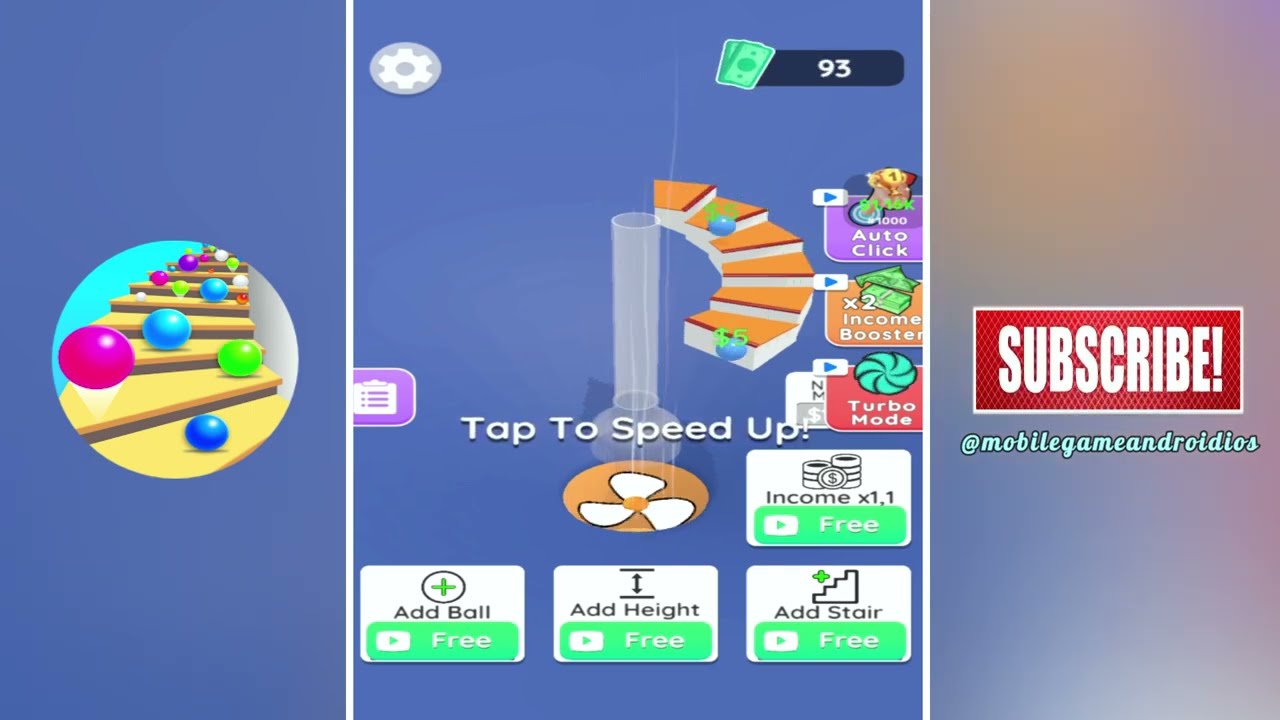 Stair Balls Fever - Gameplay Walkthrough Part 1 All Levels (Android, Ios)