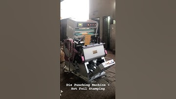 Die Punching Machine With Hot Foil Stamping | Perfect For Luxury Packaging & Printing