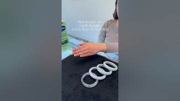 How to put on a jade bangle… in less than 30 seconds. 🕰️