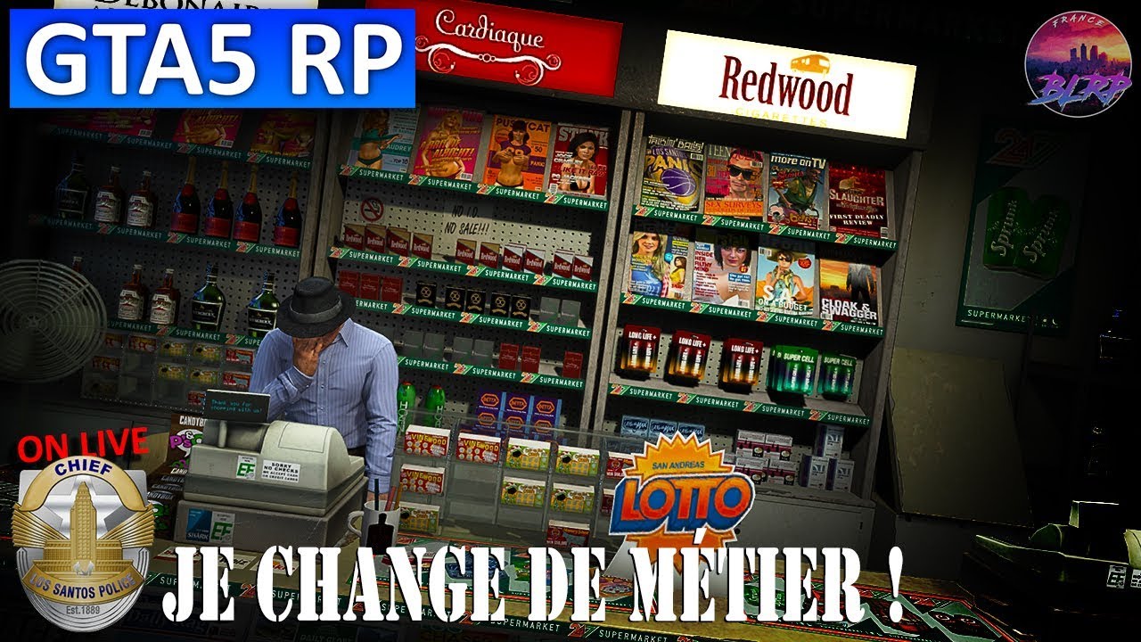Je change de métier ! | GTA RP | Serveur Blue Line RP 64 Joueurs - YouTube