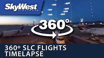 360 Time-lapse SLC SkyWest Flights