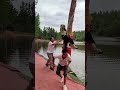 Little fairy flew high, brake worn out! #Swing on Water #Capture Amazing Moments
