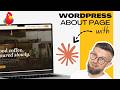 I Used Claude to Build an About Page in WordPress - Here's How It Went