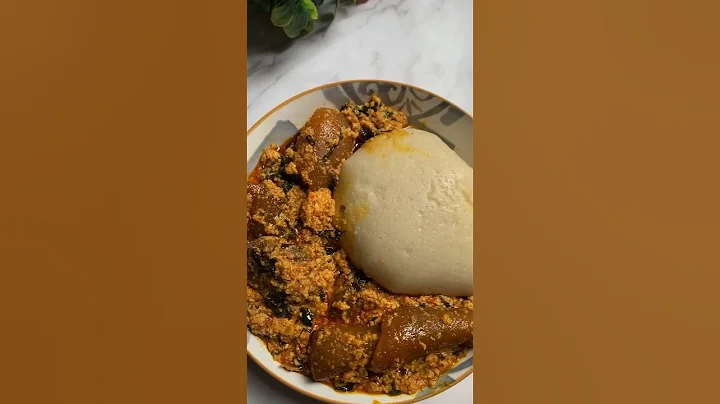 Perfect dinner idea Egusi soup & Semo. #egusisoup #shortsfeed #youtubeshorts #shorts #dinner #short