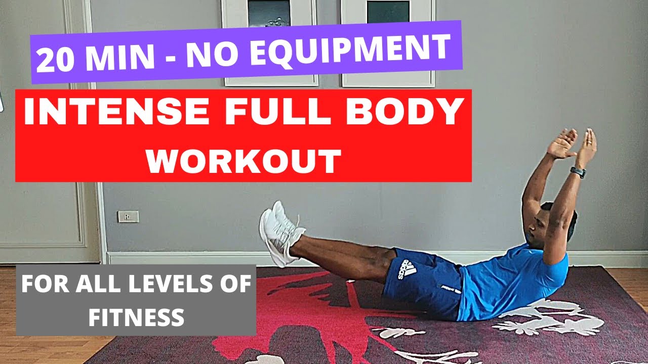 20 Min Full Body workout No Equipment for All Levels of Fitness - YouTube
