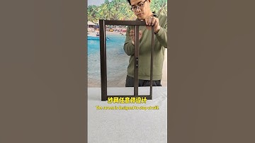 Left and right roll-up invisible window screens!