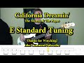 California Dreamin' - The Mamas & The Papas (Bass Cover with Tabs)