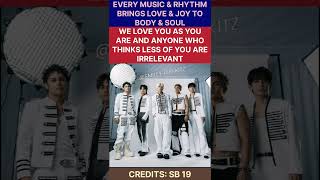 SB 19: UR MUSIC &amp; RHYTHM HEALS OUR SOUL (HATERS ARE IRRELEVANT) #highlights #sb19 #trendingshorts