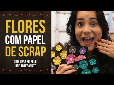 Vídeo: Como Fazer Flores Para Scrapbook