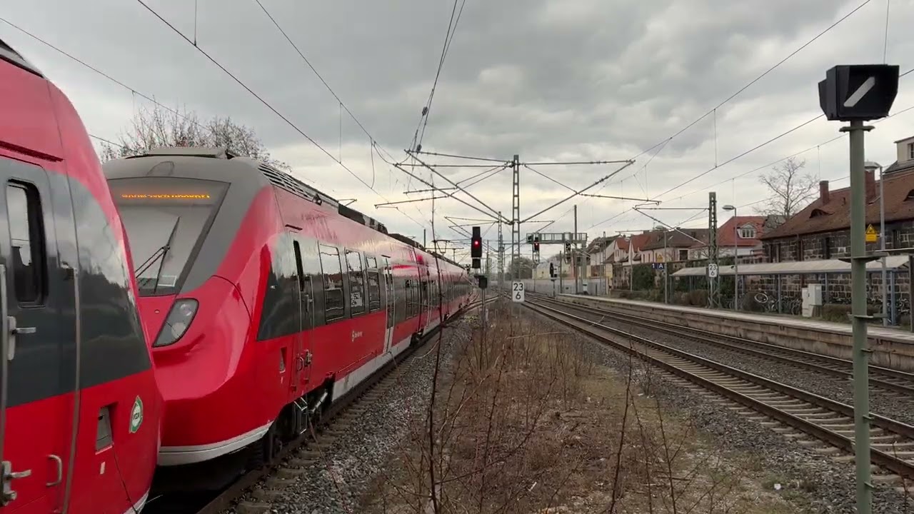 🇩🇪 [S-Bahn Nürnberg] Bombardier Talent 2 ET442 (double 4-car units) EMU, Erlangen, S1 Neumarkt