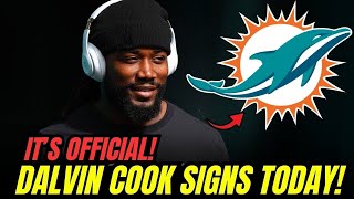 EXPLOSIVE MOVE! DALVIN COOK SIGNS TODAY WITH MIAMI — Dolphins LAND A STAR | Dolphins News