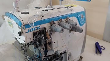 Jack 5thread overlock MACHINE threading video