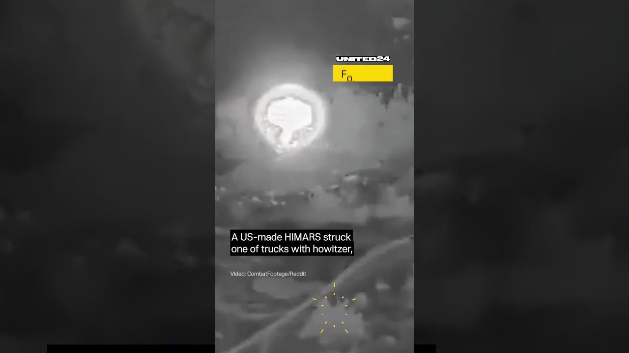 Удар HIMARS уничтожил российский грузовик с гаубицами и боеприпасами 