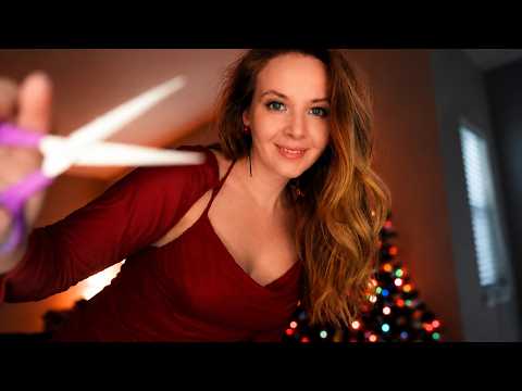 ASMR Christmas haircut for you 🎅
