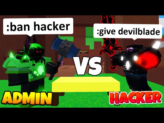I was playing bedwars when I found a hacker. His display name is  StarsOverMe and his username is Alpha1004New : r/RobloxBedwars