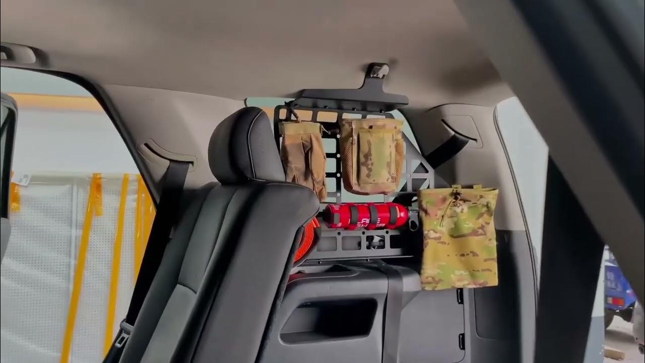 Black Style Storage Side Molle Panel Shelf Middle Shelf For TOYOTA