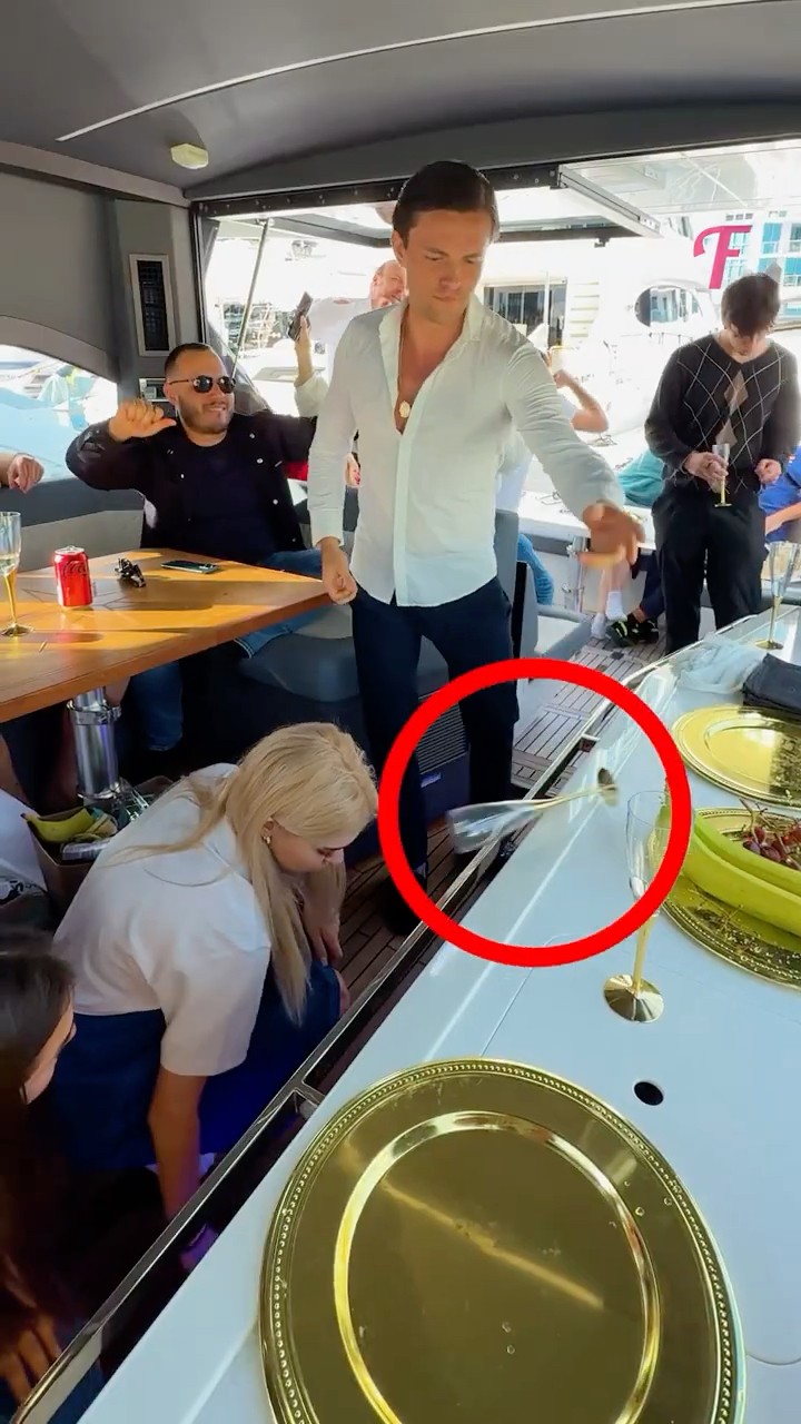Arrogant Guest Mocks Yacht Staff and Gets What He Deserves!  #shorts