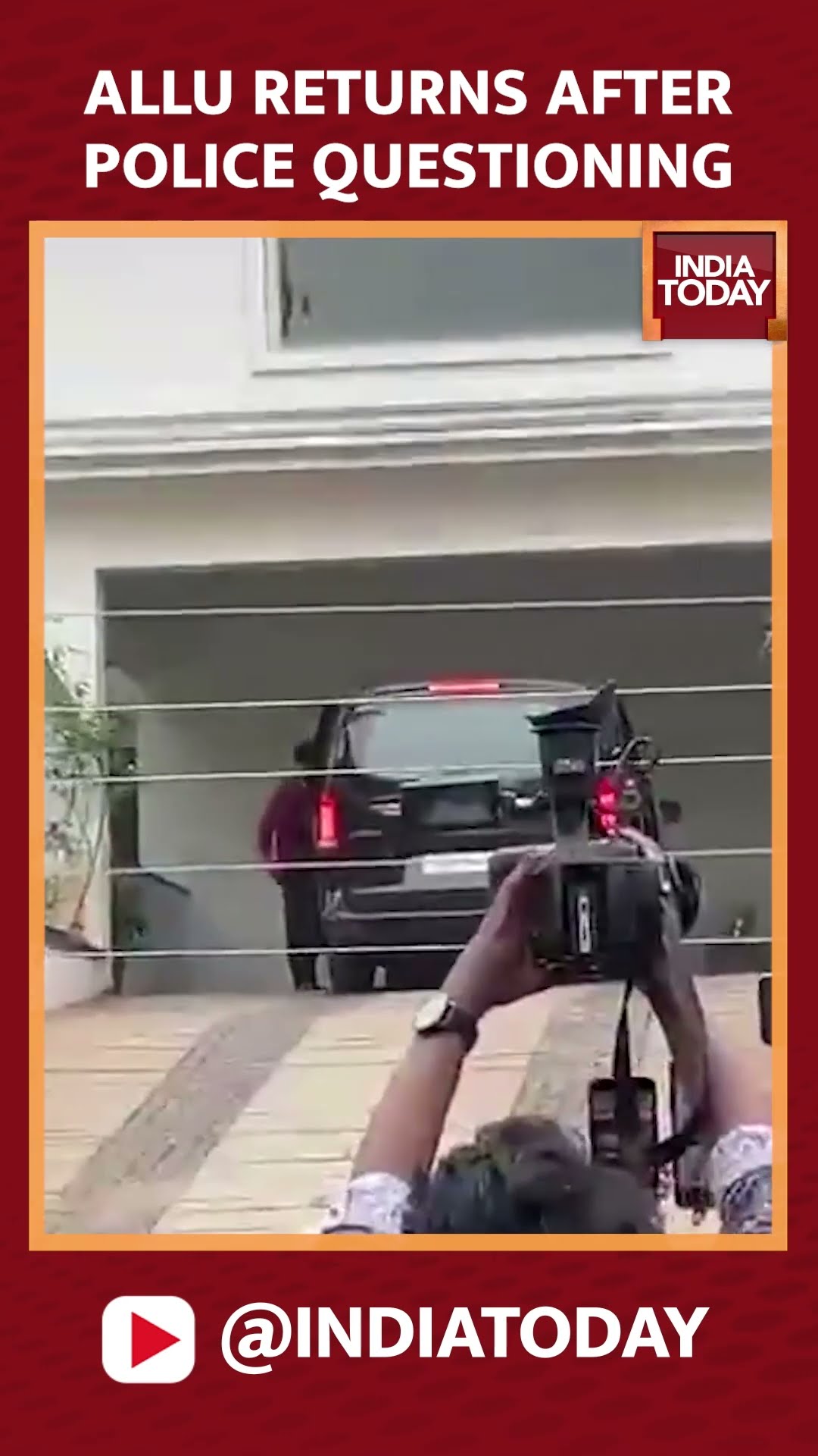 Allu Arjun Returns To Residence After 4 Hour Long Police Questioning #shorts #alluarjun #stampede