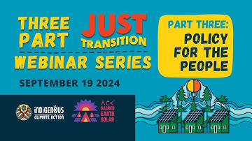 3-Part Just Transition Series: Part Three - Policy for the PEOPLE