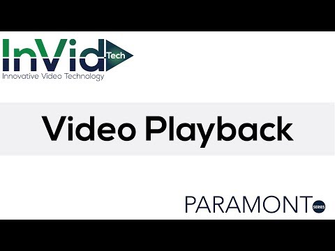 Video Playback Training