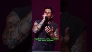 Happy Birthday to Avenged Sevenfold front man M.Shadows. #Brithday #Mshadows #avengedsevenfold #a7x