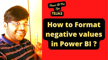 How to format negative values in Power BI