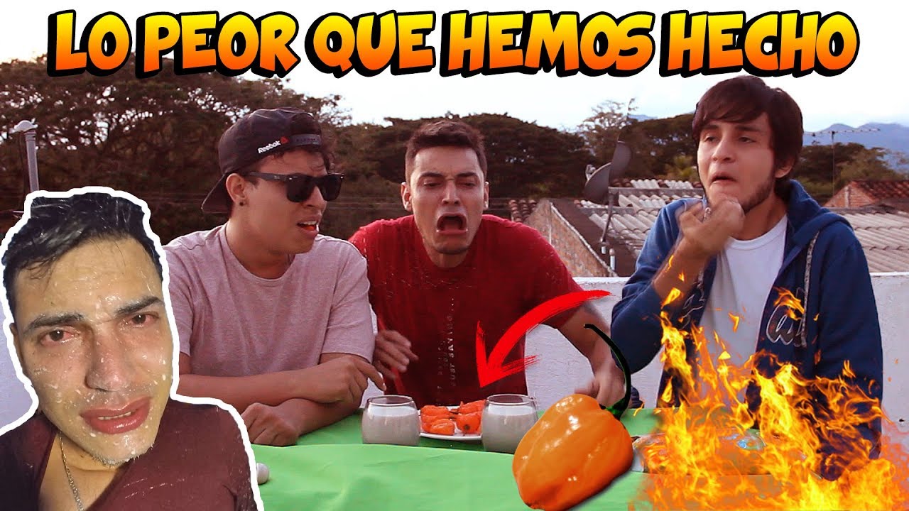 PROBANDO CHILE HABANERO CON EL REAL TEAM *Sale muy mal* - TATTOXTREME
