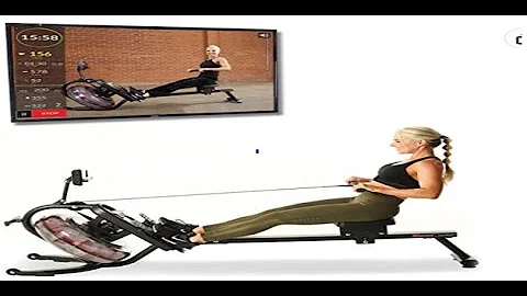 Fitness Reality 3000WR Bluetooth Water Rower Rowing Machine with HIIT Workout