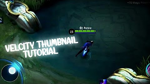 How to make Velocity Thumbnail - Thumbnail Tutorial - Alien RangerYT