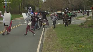BLM rally in West Hartford following Chauvin verdict