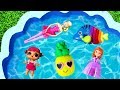 Pool of Toys for Kids - Learn Characters Baby and Mom for Children