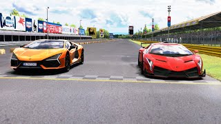 Lamborghini Veneno vs Lamborghini Revuelto at Monza Full Course