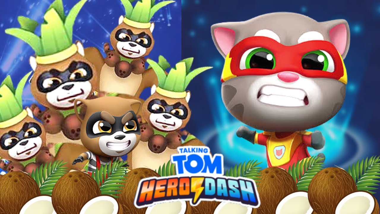Talking Tom Hero Dash Gameplay Level 18 | Talking Tom Beats Coconut Racoon | Android Gameplay