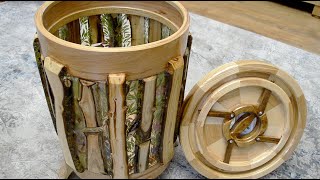 Wooden Storage Stool