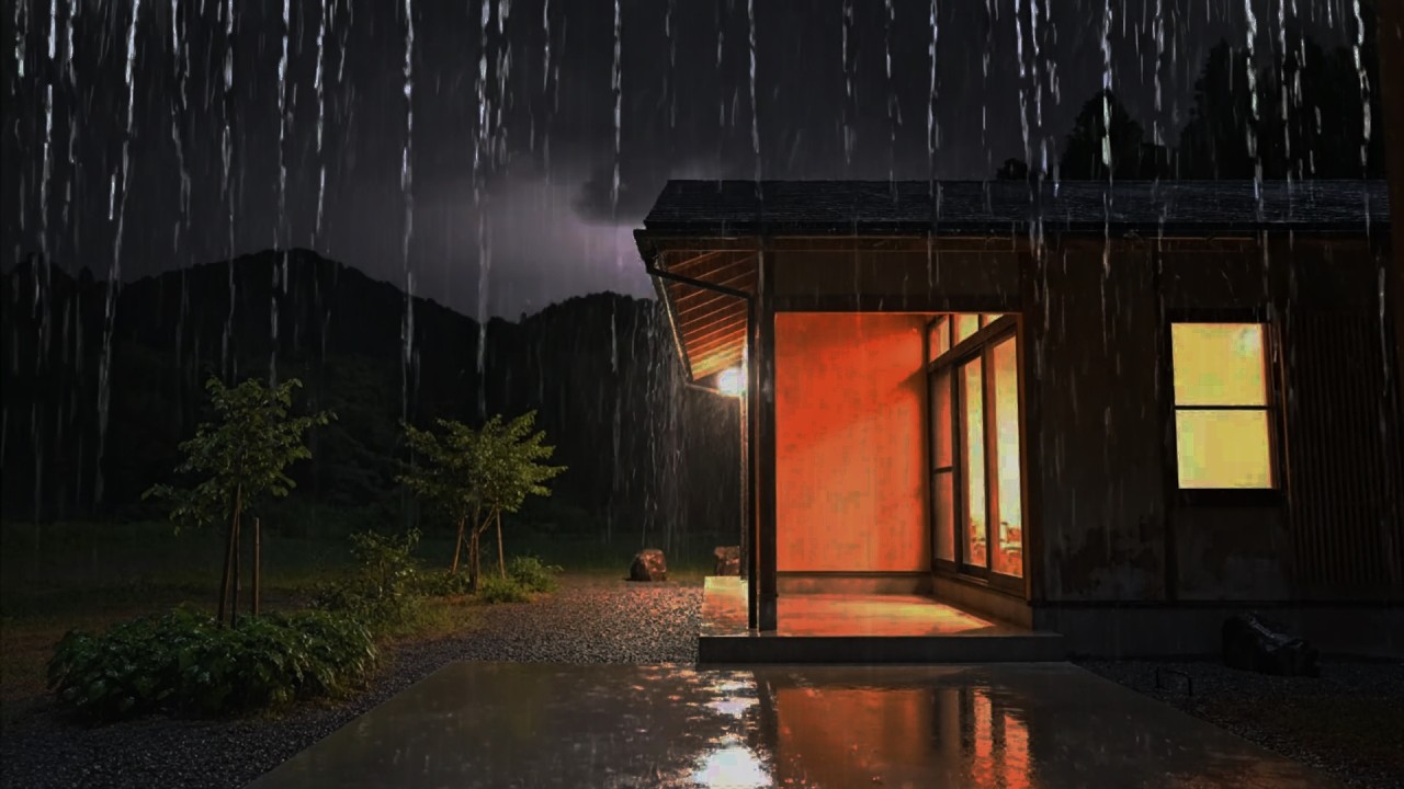 3 Minutes to Sleep Now: Heavy Rain on a Metal Roof & Deep Thunder for Insomnia