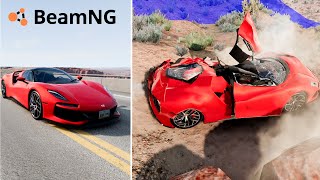 Beamng.drive Oynuyorum Süper Araba Kazası