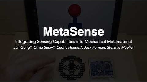 MetaSense: Integrating Sensing Capabilities into Mechanical Metamaterial