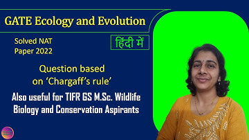 GATE Ecology and Evolution 2022 | Solved NAT | Solving Questions with Gauri ma’am