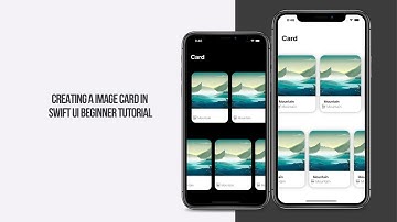 Creating A Image Card In SwiftUI • Beginner Tutorial