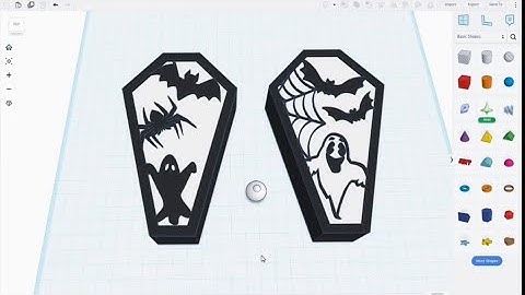 TinkerCAD Tips! Halloween LED Lighted Spooky Coffins Part 1.       #tinkercad #caddesign #3dprinting