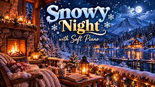 Snowy Night Ambience ❄️🌙 | Soft Piano & Gentle Snowfall for Deep Sleep | 1 Hour screenshot 3