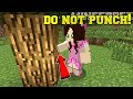 Minecraft: *NEVER* PUNCH TREES! - CENTER OF THE FOREST - Custom Map