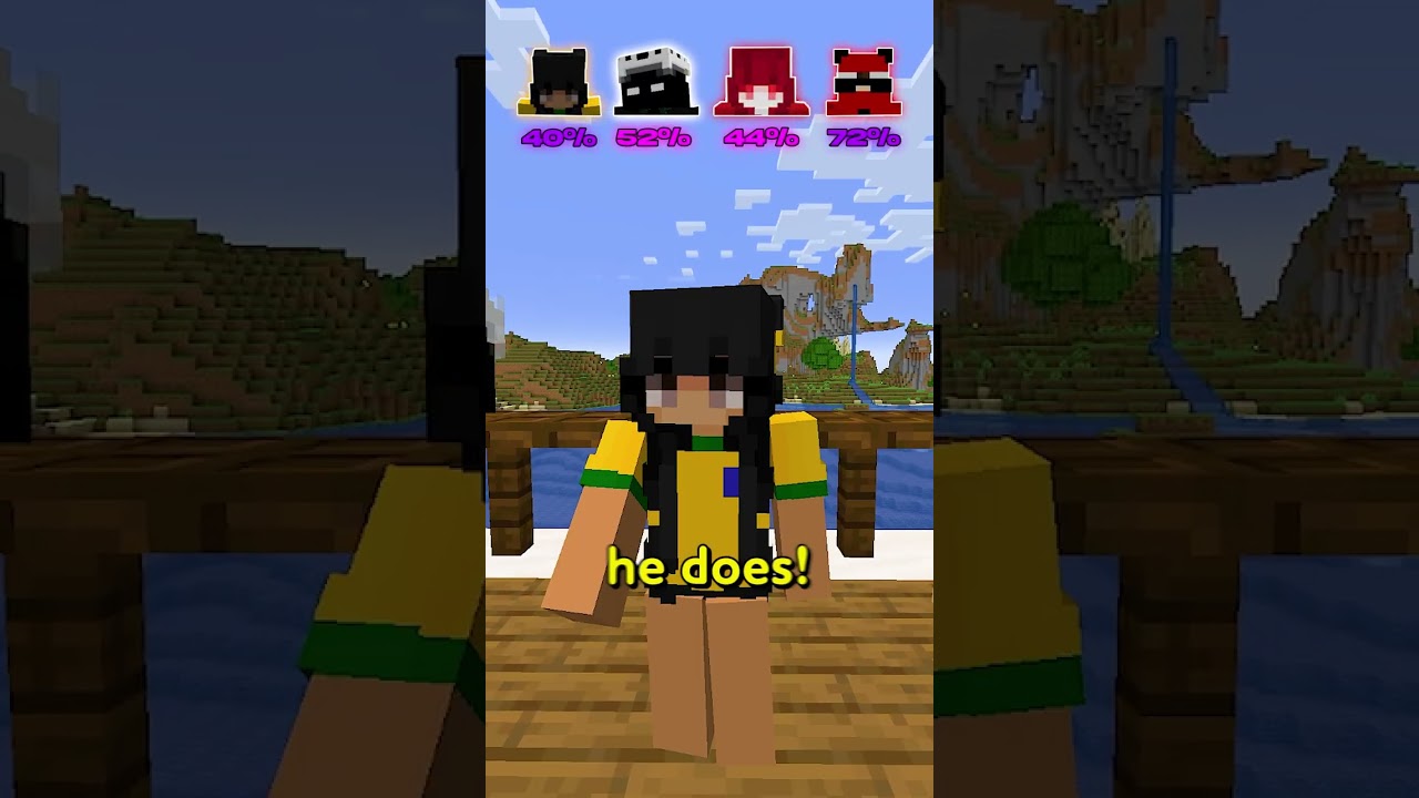 WHO IS THE IMPOSTER?⛏️ #shorts