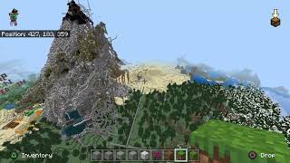 Minecraft massive mountain castles project phase 2-3 1/6/22 update